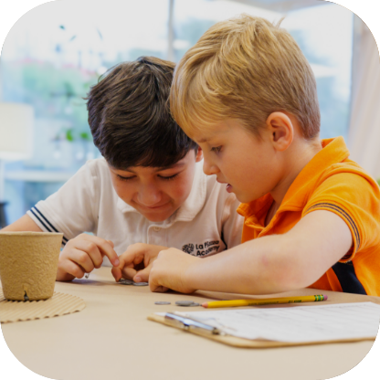 Children and teacher in elementary setting